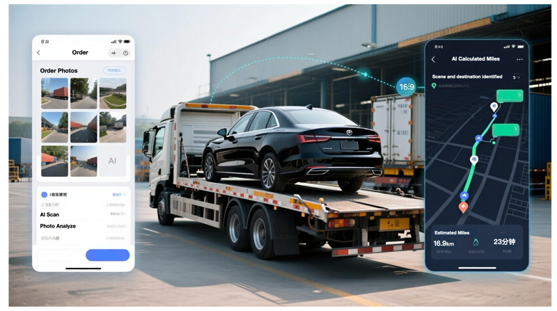Vehicle Using Distance Calculation Machine UltraXBot - AI 审单系统